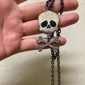 Skull and crossbones necklace